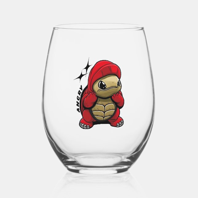 Vaso De Vino Tortuga furiosa (Anverso)
