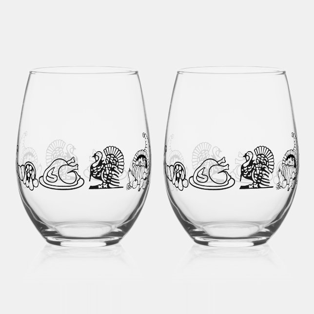 VASO DE VINO TRADICIÓN DE ACCIÓN DE GRACIAS  (Anverso)