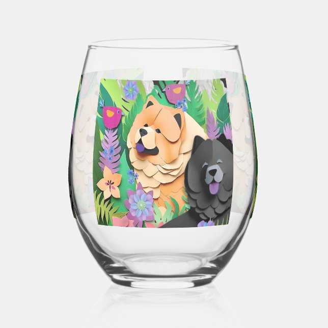 Vaso De Vino TROPIC TANGO de raza negra (Izquierda)