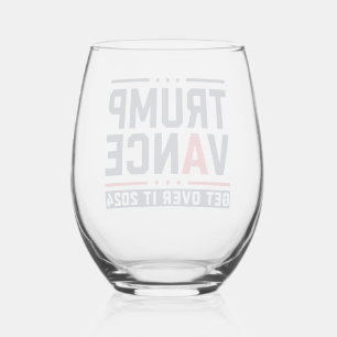Vaso De Vino Trump Ganó Elección 2024 Presidente Trump Vance