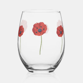 Vaso De Vino Tumbler de flores de vidrio - Elegante diseño flor
