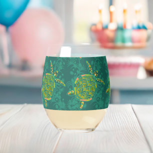 Vaso De Vino Turquesa de mar