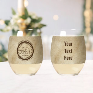 Vaso De Vino Universidad de Beringia Mammoth Seal
