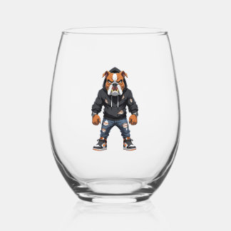 Vaso De Vino Urban Alpha Bulldog � Street Style Mascot 