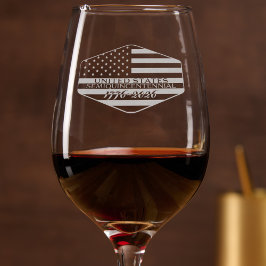 Vaso De Vino USA 250th Anniversary 1776–2026 patriotic
