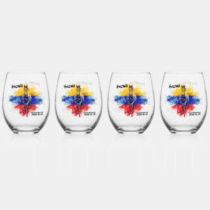Vaso De Vino Venezuela Libre – Día de la Independencia 2026