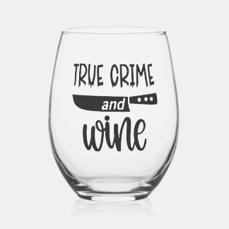 Vaso De Vino Verdadero crimen y vidrio sin hilo vitivinícola