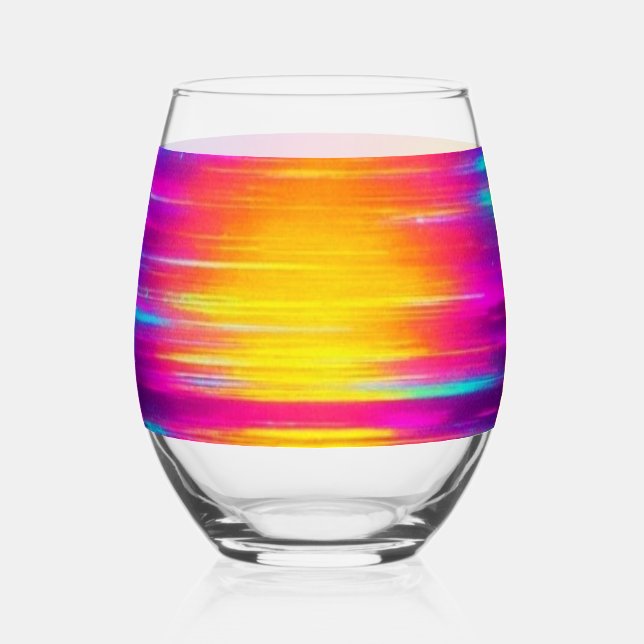Vaso De Vino Verso cuántico - Glass de brillo solar (Anverso)
