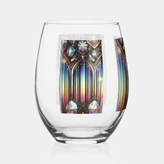 Vaso De Vino Verso cuántico - Vidrio Prismático