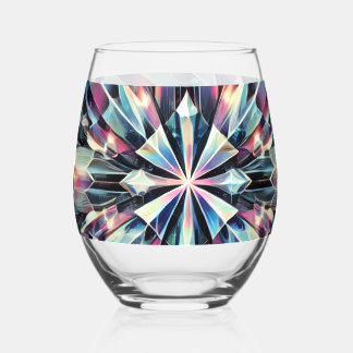 Vaso De Vino Verso cuántico - Vidrio Starburst Prismático