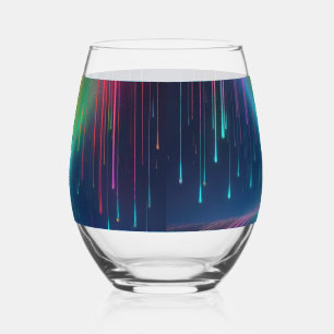 Vaso De Vino Viaje con gota de arcoiris