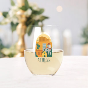 Vaso De Vino Viajes Vintage Atenas Greece - Parthenon