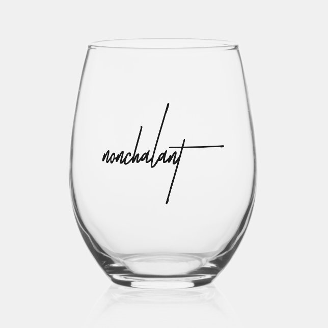 Vaso De Vino Vibes no desdeñables - Guay y vidrio templado (Anverso)