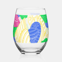 Vaso De Vino Vidrio BUHO HELADO