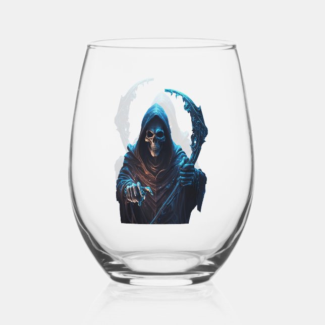 Vaso De Vino Vidrio de Cañón (Anverso)
