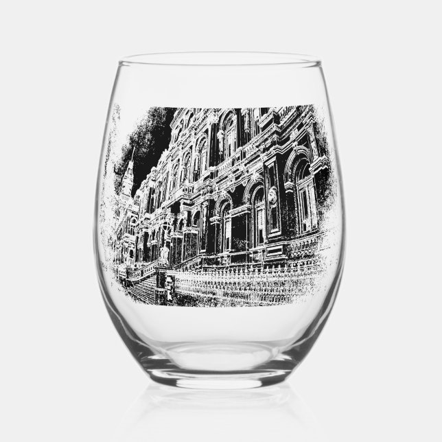 Vaso De Vino Vidrio de juego para bebidas (Anverso)