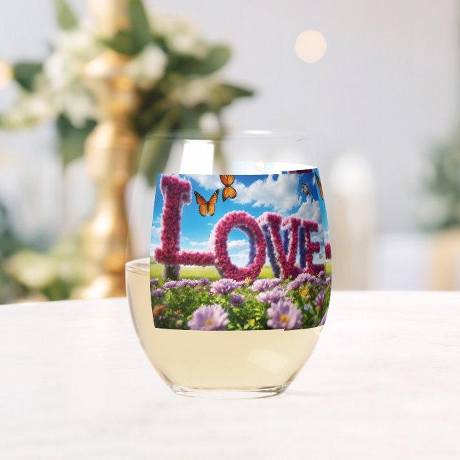 Vaso De Vino Vidrio de lujo (Insitu (Boda))
