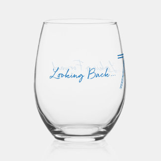 Vaso De Vino Vidrio de Ronda de Aniversario 75