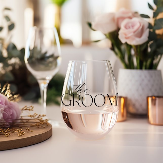Vaso De Vino Vidrio inmaculado de Groom (Subido por el creador)