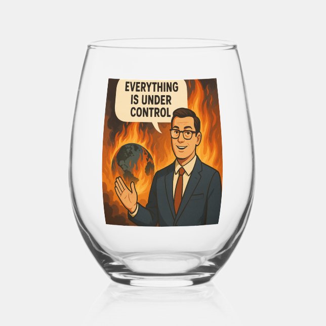 Vaso De Vino Vidrio inoxidable de control (Reverso )