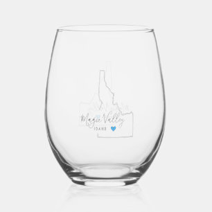 Vaso De Vino Vidrio inoxidable de Magic Valley Idaho
