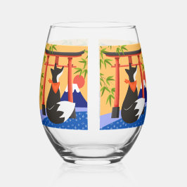 Vaso De Vino Vidrio inoxidable KITSUNE