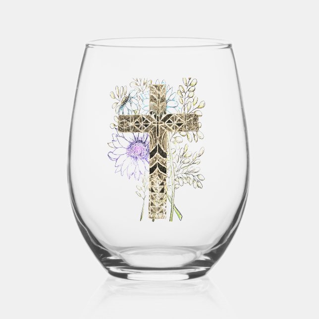 Vaso De Vino Vidrio para beber (Anverso)