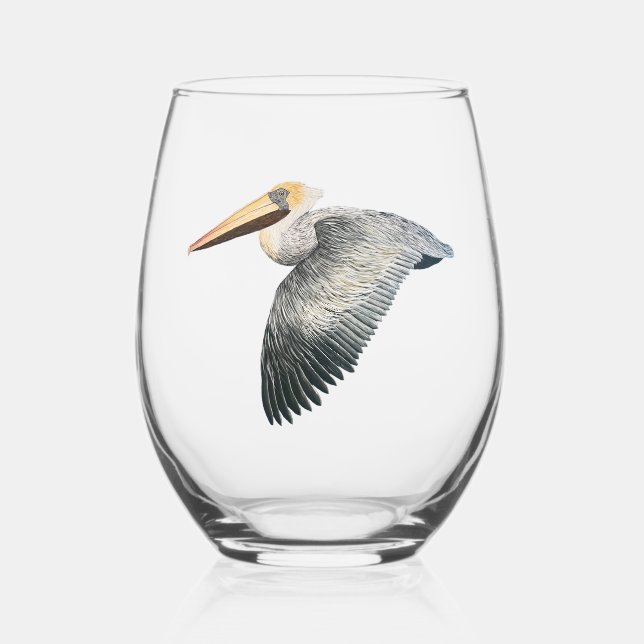 Vaso De Vino Vidrio Pelican Stemless (Anverso)