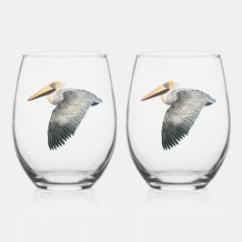 Vaso De Vino Vidrio Pelican Stemless - 2 Set