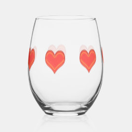 Vaso De Vino Vidrio Vino - Siete Corazones