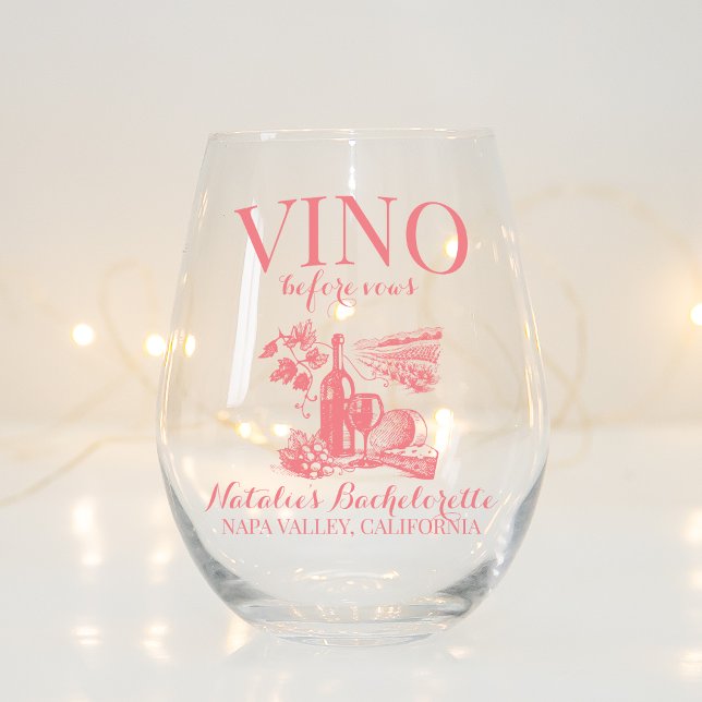 Vaso De Vino Vino antes de Vows Bach Personalizado Bodega Bache (Subido por el creador)