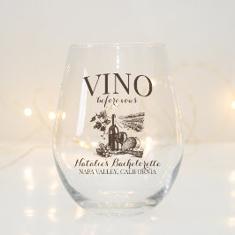 Vaso De Vino Vino antes de Vows Bach Personalizado Bodega Bache