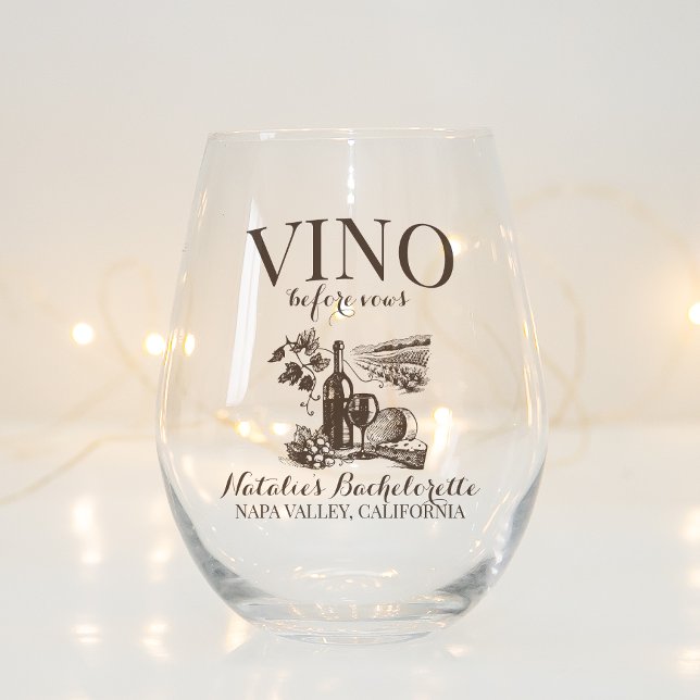 Vaso De Vino Vino antes de Vows Bach Personalizado Bodega Bache (Subido por el creador)