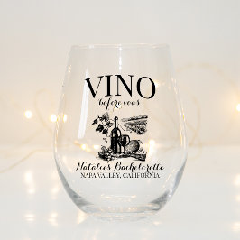 Vaso De Vino Vino antes de Vows Bach Personalizado Bodega Bache