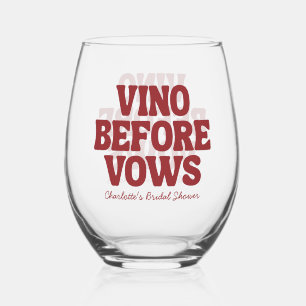 Vaso De Vino Vino Caprichoso Antes de los Votos Burgundy Desped