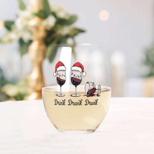 Vaso De Vino Vino de Navidad Bebido Bebí Borracho (Insitu (Boda))