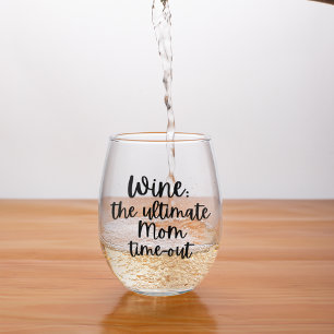 Vaso De Vino Vino el tiempo de espera de la mamá definitiva