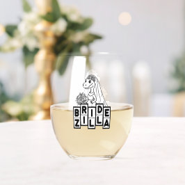 Vaso De Vino Vintage Bridezilla Boda Bachelorette