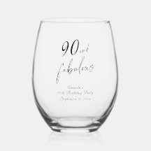 Vintage Floral 90 cumpleaños