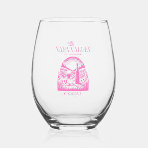 Vaso De Vino vintage napa valley pink bachelorette vineyette
