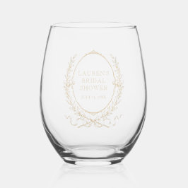 Vaso De Vino Vintage Paris Glam | Bridal Shower