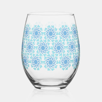 Vaso De Vino Vórtice Azul