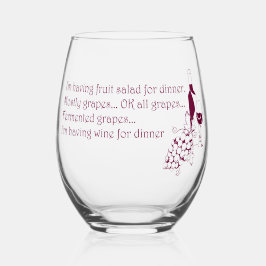 Vaso De Vino Voy a comer vino