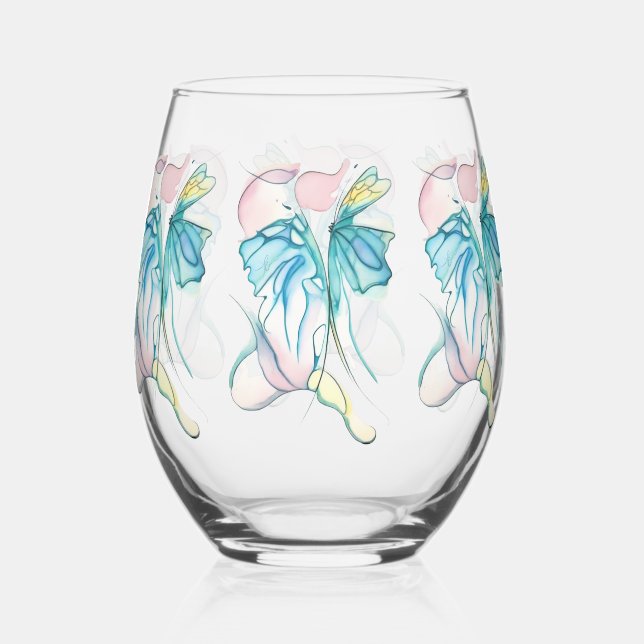 Vaso De Vino Waterfly 2 (Reverso )