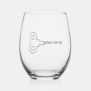 Vaso De Vino Wine Me Up Stemless Wine Glass