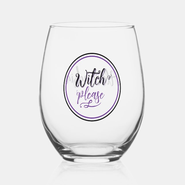 Vaso De Vino Witch Halloween Personalized Party Favor (Anverso)