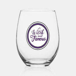Vaso De Vino Witch themed Purple Halloween Party Favor