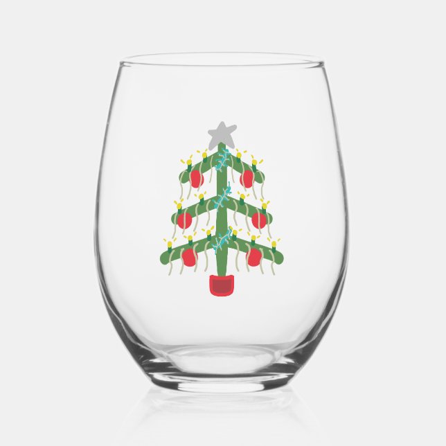 Vaso De Vino Xmas Tree (Anverso)
