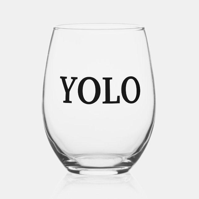 VASO DE VINO YOLO (Anverso)