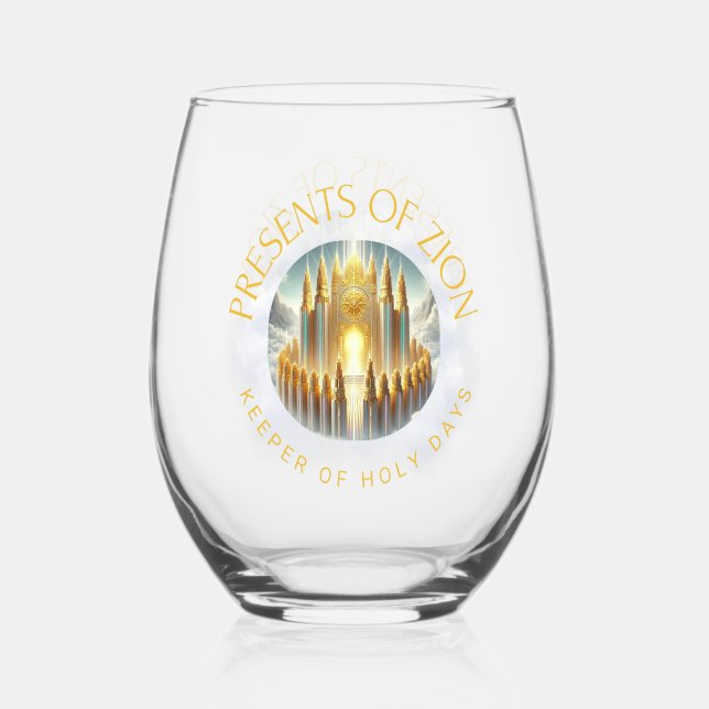 Vaso De Vino Zion Wine Glass (Anverso)
